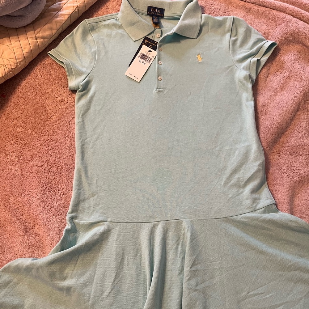 Ralph Lauren  Nantucket Green Polo Girls Dress